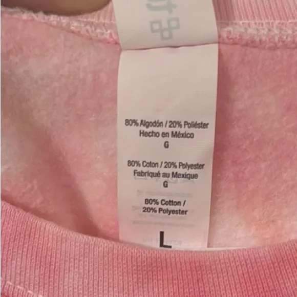 #10 Pink Tie-Dye Skull Sweatshirt - Picture 3 of 4